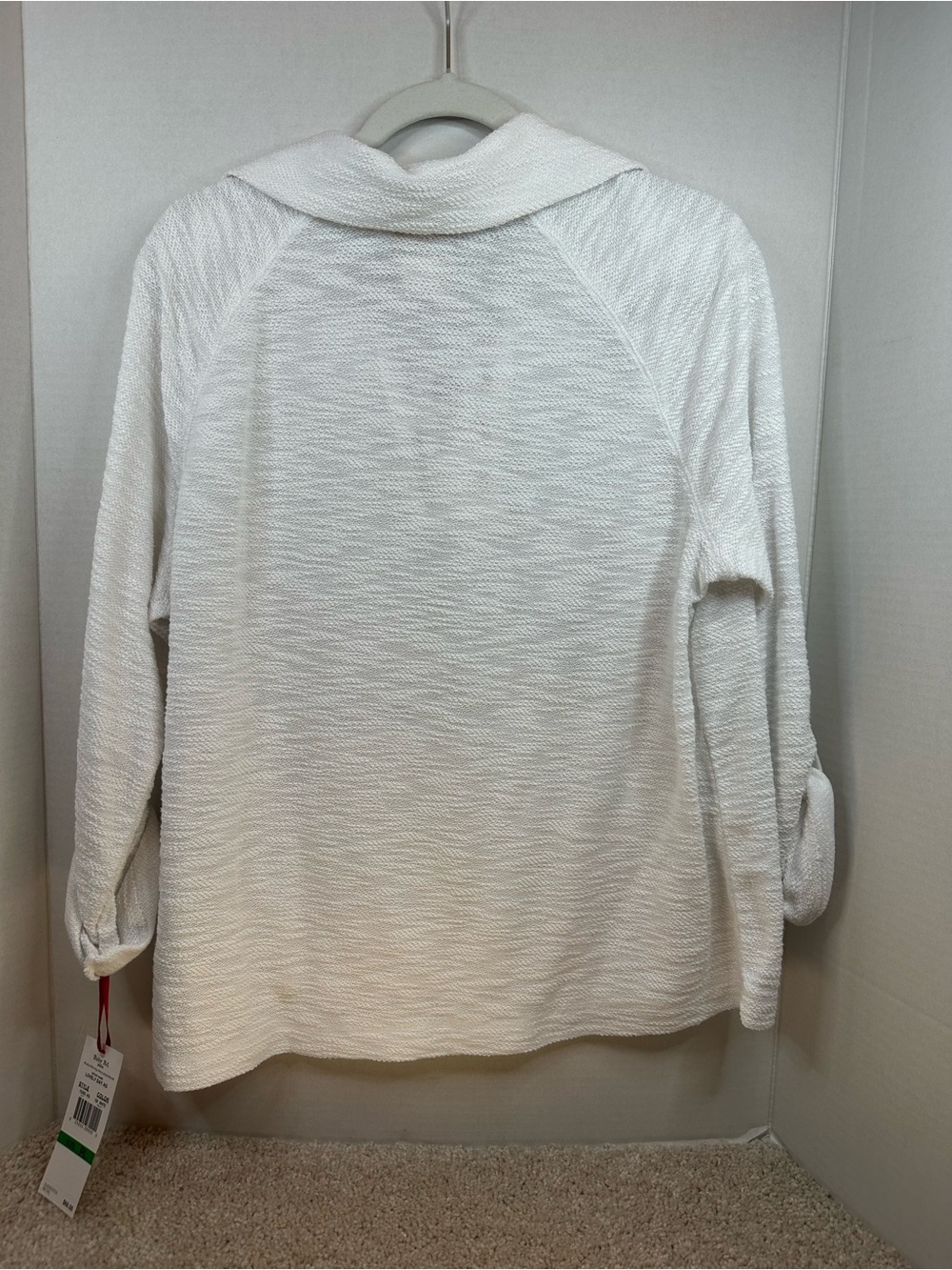 Ruby Rd. PL White Lace-Up Pullover Sweater - Picture 6 of 6